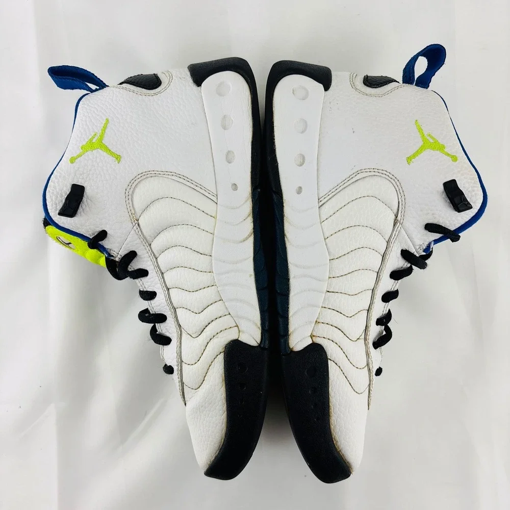 Nike Jordan Jumpman ProbWhite‎ Cyber Size 7Y Basketball Sneaker 907973-100